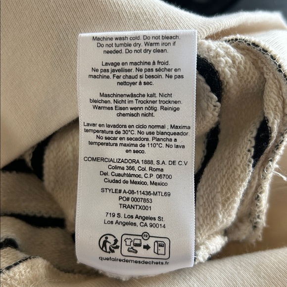 ANINE BING Dean Sweatshirt In Stripe Print - Picture 10 of 15